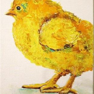 Art: Baby Chick  (sold) by Artist Ulrike 'Ricky' Martin