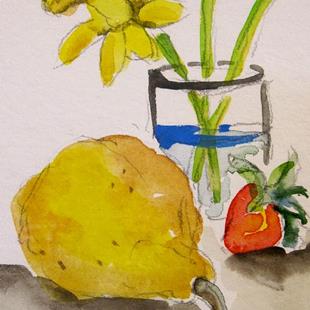 Art: Still Life Aceo by Artist Delilah Smith