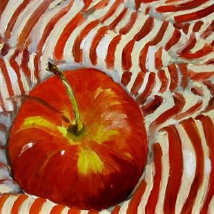 Art: Apples and Stripes by Artist Delilah Smith