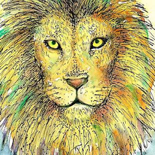 Art: Lion by Artist Nata ArtistaDonna