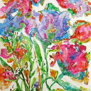 Art: Abstract Flowers # 6 by Artist Ulrike 'Ricky' Martin