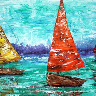 Art: Sailboat Dreams by Artist Laura Barbosa
