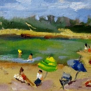 Art: Beach Day-SOLD by Artist Delilah Smith