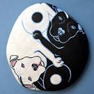Art: Yin Yang Dogs 1 by Artist Melinda Dalke