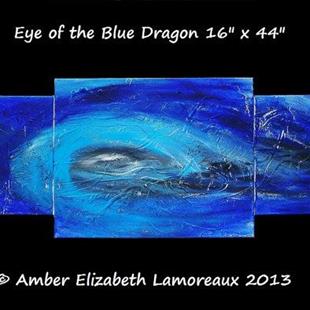 Art: Eye of the Blue Dragon (sold) by Artist Amber Elizabeth Lamoreaux