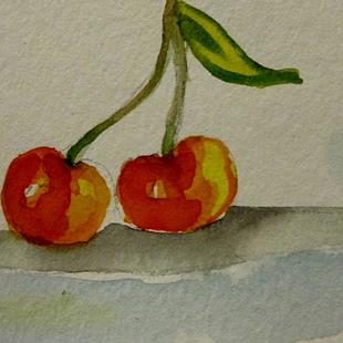 Art: Cherries by Artist Delilah Smith