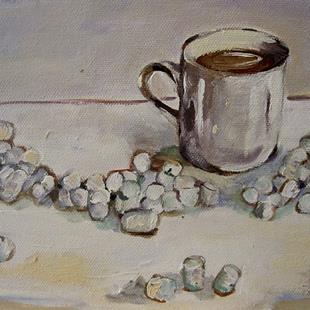 Art: Miniature Marshmallow Cup of CoCo by Artist Delilah Smith