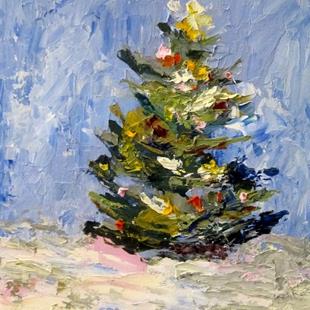 Art: Christmas Tree-SOLD by Artist Delilah Smith