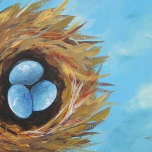 Art: Robin's Three Eggs IX by Artist Torrie Smiley