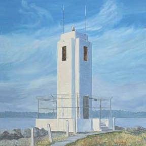 Art: Browns Point Lighthouse by Artist Carol Thompson