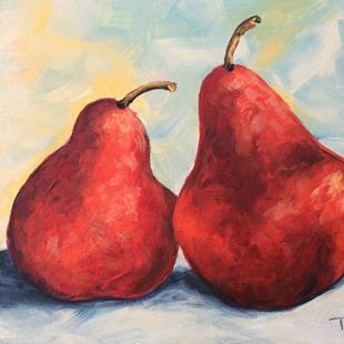 Art: Really Red Pears by Artist Torrie Smiley