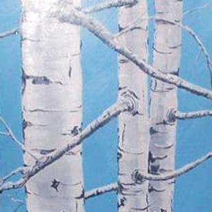Art: Alder tree painting by Artist Leonard G. Collins