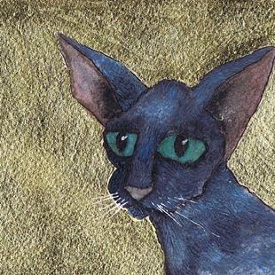 Art: ORIENTAL CAT cgl102 by Artist Dawn Barker