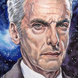 Art: The Doctor (Peter Capaldi) by Artist Mark Satchwill