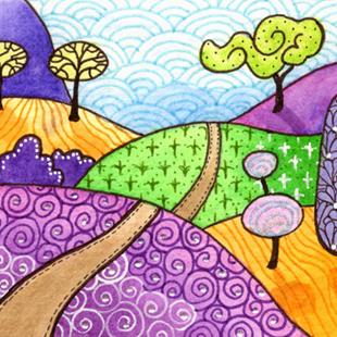 Art: Little trail by Artist Sandra Willard