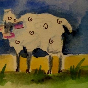 Art: Sheep by Artist Delilah Smith