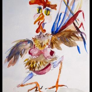 Art: Chicken Dance by Artist Delilah Smith