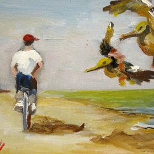 Art: Beach Ride-sold by Artist Delilah Smith
