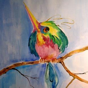 Art: Sweet Hummingbird-SOLD by Artist Delilah Smith