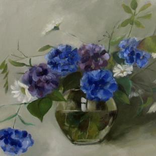 Art: Hydrangea Bouquet by Artist Christine E. S. Code ~CES~