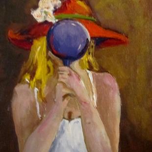Art: Looking at Red Hat by Artist Delilah Smith