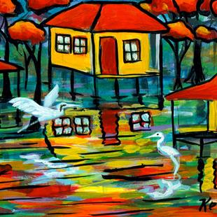Art: Fl Everglades Swamp House  433 2 by Artist Ke Robinson