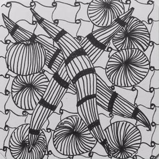 Art: Zentangle Inspired Art by Artist Ulrike 'Ricky' Martin