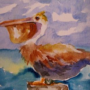Art: Pelican by Artist Delilah Smith