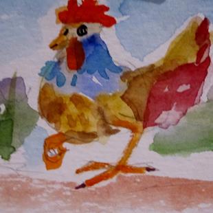 Art: Fancy Chicken by Artist Delilah Smith