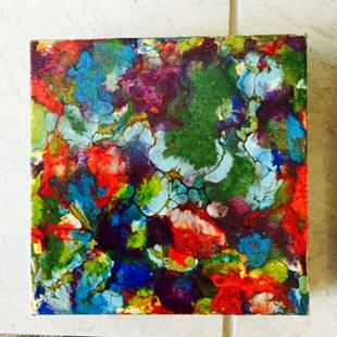 Art: Encaustic Abstract  4 by Artist Ulrike 'Ricky' Martin