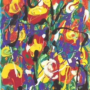 Art: Abstract Floral by Artist Ulrike 'Ricky' Martin