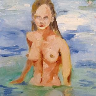 Art: Nude Swimmer by Artist Delilah Smith