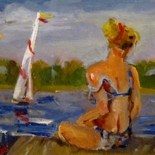Art: Bock on the Bay-sold by Artist Delilah Smith