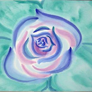 Art: Oriental Blue Rose by Artist Tracey Allyn Greene