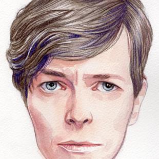 Art: David Bowie 1979 by Artist Mark Satchwill