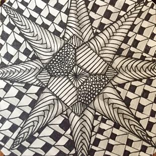 Art: Zentangle Inspired by Artist Ulrike 'Ricky' Martin