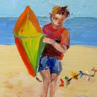 Art: Kite Flyer by Artist Delilah Smith