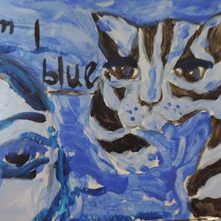 Art: am i blue by Artist Nancy Denommee   