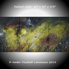 Art: Radiant Night (sold) by Artist Amber Elizabeth Lamoreaux