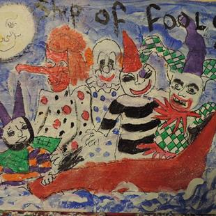 Art: ship of fools SOLD by Artist Nancy Denommee   