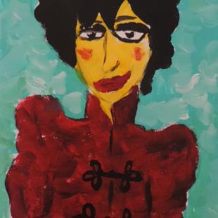 Art: faces no. 21SOLD by Artist Nancy Denommee   