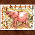 Art: Elephant Baby - ACEO by Artist Patricia  Lee Christensen