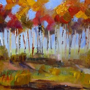 Art: Colorful Fall Landscape by Artist Delilah Smith