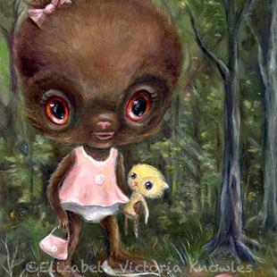 Art: Baby Sasquie by Artist Vicky Knowles