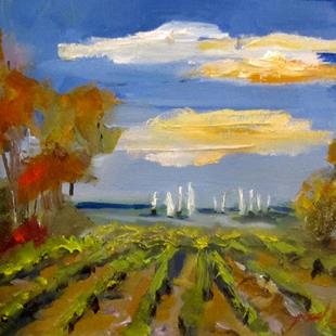 Art: Sails at the Vineyard by Artist Delilah Smith