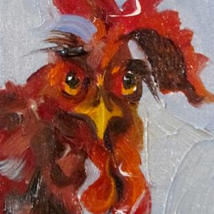 Art: Red Rooster by Artist Delilah Smith