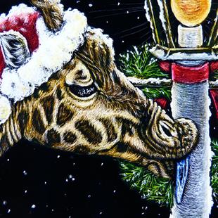 Art: A Zoo Christmas Story  (SOLD) by Artist Monique Morin Matson