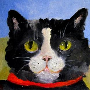 Art: Tuxedo Cat by Artist Delilah Smith