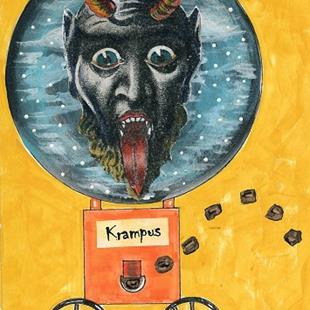 Art: Krampus Coal Machine by Artist Sherry Key