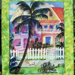 Art: Key West House - SOLD by Artist Ke Robinson